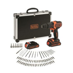BLACK+DECKER WIERTARKO-WKRĘTARKA UDAROWA 18V 2x1,5Ah + 80szt. AKCESORIA