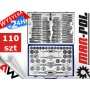 MAR-POL GWINTOWNIKI + NARZYNKI KOMPLET 110elem.