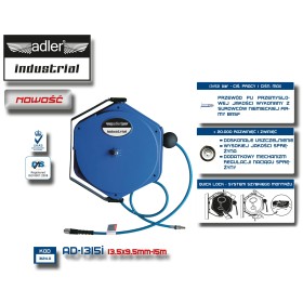 ADLER PRZEWÓD / WĄŻ PNEUMATYCZNY PU 13,5x9,5mmx1 ZWIJAK