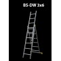 BAYERSYSTEM DRABINA ALUMINIOWA 3x 6 STOPNI