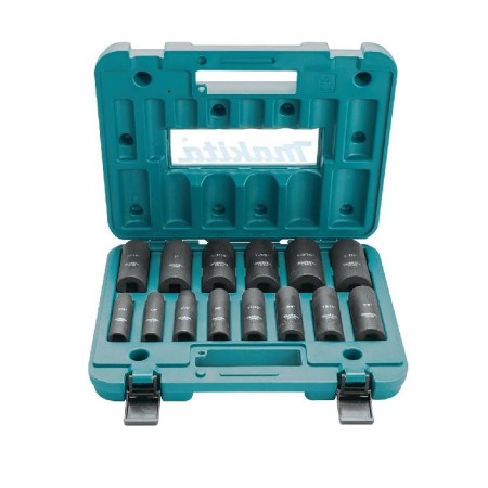 NASADKI UDAROWE DŁUGIE 14 elem. 1/2" 10-32mm    E-16586