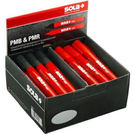 SOLA MARKER UNIWERSALNY PMBR SET WODOODPORNY CZARNY-CZERWONY OPAKOWANIE 40 SZTUK