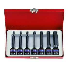 KING TONY NASADKI UDAROWE HEX 1/2"  KOMPLET 8 elem.  4-14m DŁUGIE