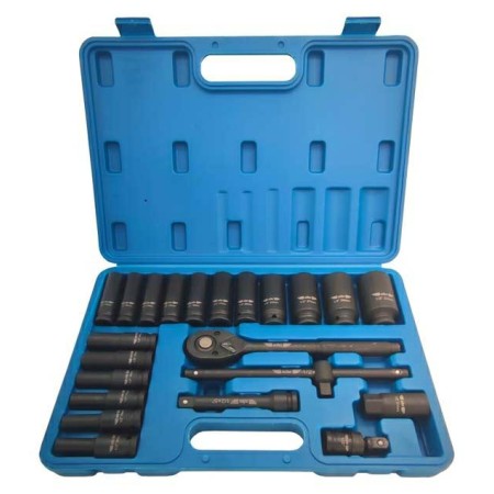 ADLER ZESTAW 1/2" GRZECHOTKA + NASADKI UDAROWE 23szt.