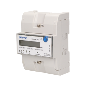 ORNO 3-FAZOWY WSKAŹNIK ENERGI ELEKTRYCZNEJ, 120A, 5 MODUŁÓW, DIN TH-35MM, DODATKOWY PRZYCISK