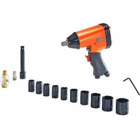 BLACK&DECKER KLUCZ UDAROWY PNEUMATYCZNY 1/2"+ NASADKI 10szt