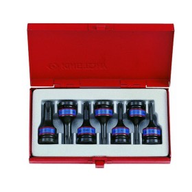 KING TONY NASADKI UDAROWE Z KOŃCÓWKĄ TORX 1/2" 7 elem. T25 - T60, KASETA