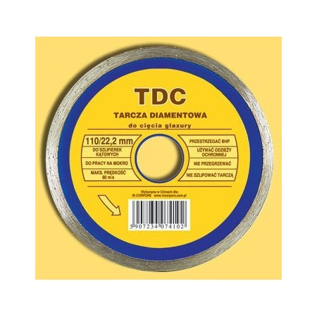 Tarcza diamentowa TDC In Corpore 110 mm do glazury