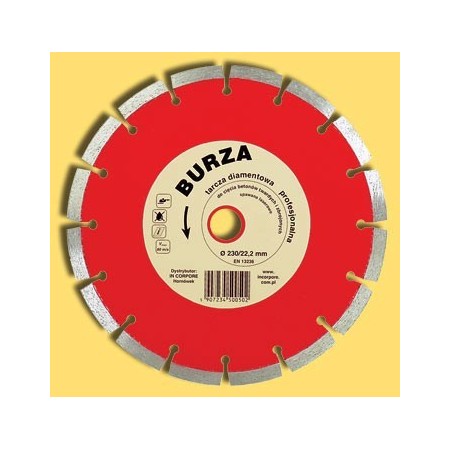 Tarcza diamentowa BURZA In Corpore do betonu zbrojonego