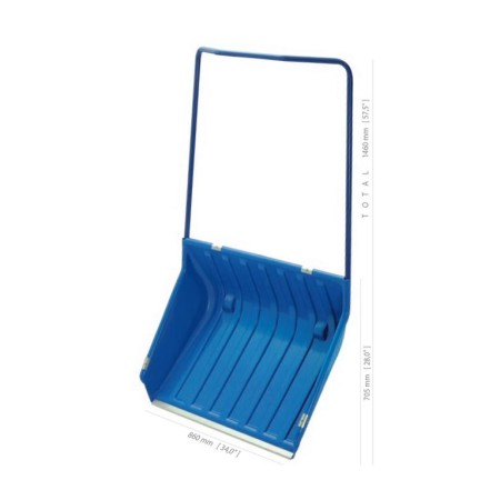 PROSPERPLAST ŁOPATA PODWÓJNA ARCTIC XL NIEBIESKA 86cm