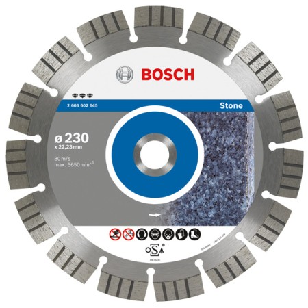 BOSCH TARCZA DIAMENTOWA 125x22 SEG STONE