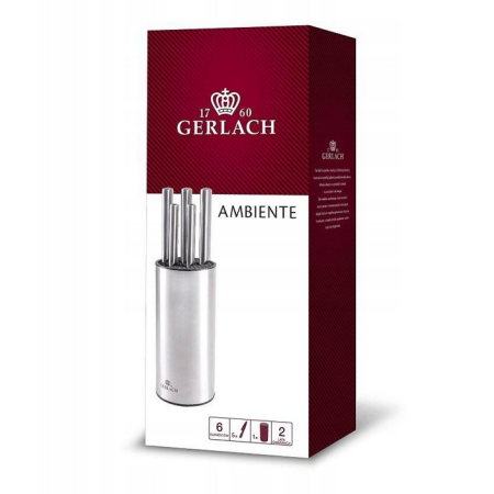 GERLACH.ZESTAW NOŻY W BLOKU  5szt. AMBIE