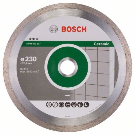 Bosch - Diamentowe tarcze tnące Best for Ceramic 230 x 25,40 x 2,4 x 10 mm -do przecinarek , pił stołowych