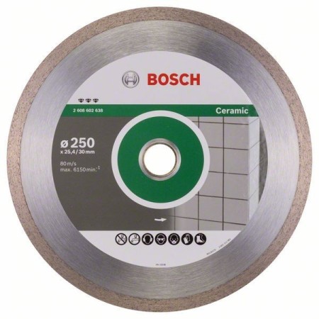 Bosch - Diamentowe tarcze tnące Best for Ceramic 250 x 30/25,40 x 2,4 x 10 mm -do przecinarek , pił stołowych