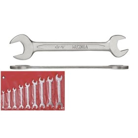 KUŹNIA KLUCZE PŁASKIE KOMPLET 9 elem. 6-24mm Cr-V RWPd