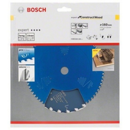 Bosch tarcza pilarska Expert for Construct Wood Bosch 160-20-24 z