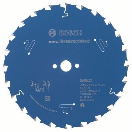 Bosch tarcza pilarska Expert for Construct Wood Bosch 184-16-24 z