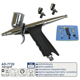 ADLER AEROGRAF PISTOLETOWY 0,5+0,3  AD-7720