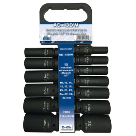 ADLER NASADKI UDAROWE 13szt.DŁ. /ADLER 10-32mm /WIESZAK AD-13DW