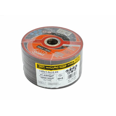TARCZA METAL INCOFLEX  125*1,0 PRO STAL+INOX  /50+5 GRATIS