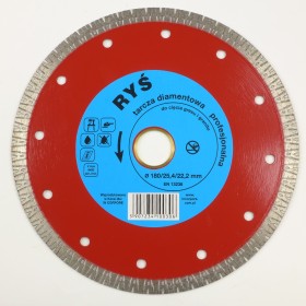 Tarcza diamentowa RYŚ In Corpore 230 mm do gresu i granitu