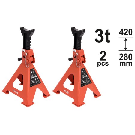 YATO PODSTAWKI 2szt. 3 TONY, 280-420mm
