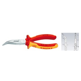 KNIPEX SZCZYPCE WYDŁUŻONE WYGIĘTE 160mm