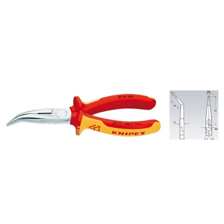 KNIPEX SZCZYPCE WYDŁUŻONE WYGIĘTE 160mm