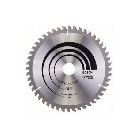 Tarcza pilarska Optiline Wood 216x30-48