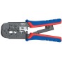 KNIPEX SZCZYPCE DO ZAGNIATANIA DŹWIGNIOWE DO WTYKÓW TELEFONICZNYCH TYPU RJ 11/12 / RJ 45