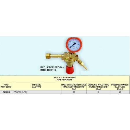 REDUKTOR PROPAN (LPG) RED112