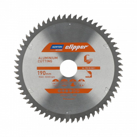 NORTON PIŁA TARCZOWA 216mm x 30mm x 80z ALUMINUM (2,6/1,8)