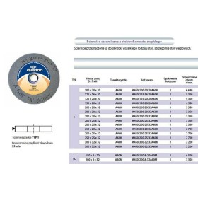 ŚCIERNICA INCOFLEX 250 x 25 x 32mm SZARA A46K7V