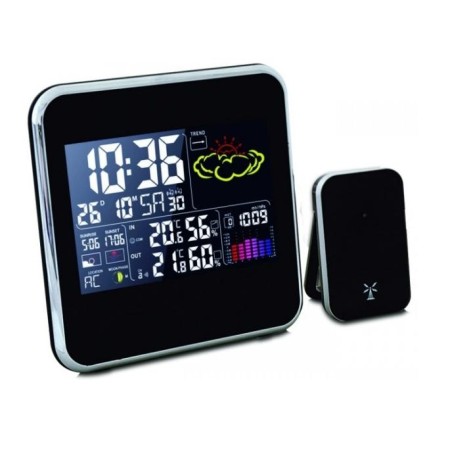 TERMOMETR ELEKTRONICZNY / STACJA POGODY Z KOLOROWYM WYSWIETLACZEM