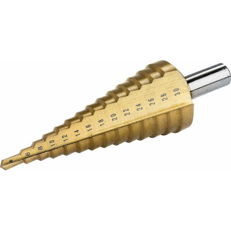 CONDOR WIERTŁO STOPNIOWE 6-37mm HSS, TYTANOWA POWŁOKA