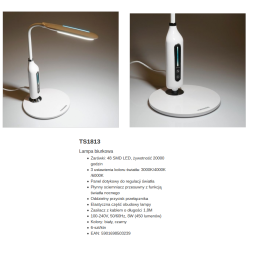 TIROSS LAMPKA BIURKOWA 48 SMD LED