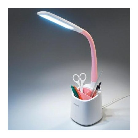 TIROSS LAMPKA BIURKOWA 60 SMD LED BIAŁO-RÓŻOWA