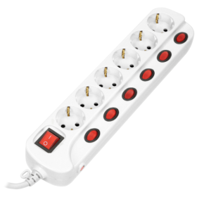 ORNO LISTWA PRZECIWPRZEPIĘCIOWA 6x GNIAZD MULTISWITCH KABEL 1,5m