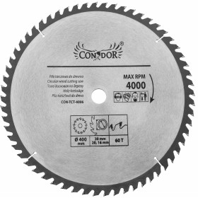 CONDOR PIŁA TARCZOWA WIDIOWA 400 x 30 x 60-ZĘBÓW