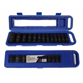 ZESTAW NASADEK UDAROWYCH DŁUGICH 1/2" 13szt./SILVER