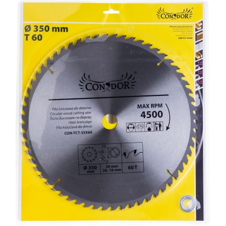 CONDOR PIŁA TARCZOWA WIDIOWA 350 x 30 x 60-ZĘBÓW