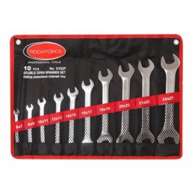 ROCKFOR KLUCZ PŁASKI  10cz. ETUI  6-27mm