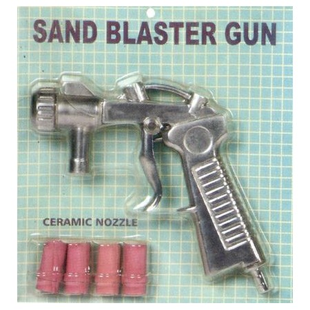 PISTOLET + 4 DYSZE (4, 5, 6, 7mm) DO PIASKAREK KABINOWYCH 220L, 350L