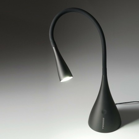 TIROSS LAMPKA BIURKOWA LED 6 SMD 3,5W Z ELASTYCZNĄ OBUDOWĄ CZARNA