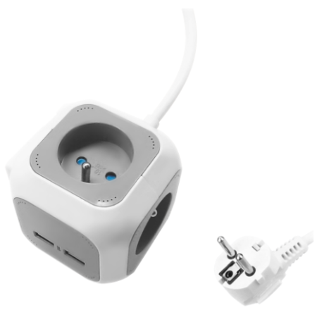 ORNO PRZEDŁUŻACZ BIURKOWY 4xGNIAZDA 2xUSB UCHWYT PRZEWÓD 1,4m