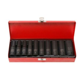 ROCKFORCE NASADKI UDAROWE DŁUGIE 10szt.1/2" 10-24mm /WALIZKA