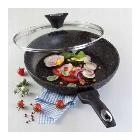 TIROSS PATELNIA MARMUR Z POKRYWKĄ 26cm TS-1256P