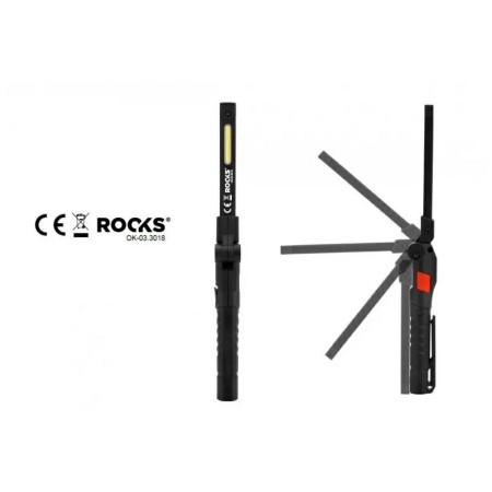 ROOKS LAMPA DŁUGOPISOWA SKŁADANA 3w1 100LM COB SUPER SLIM