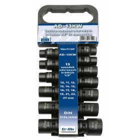 ADLER NASADKI UDAROWE 13szt.K. /ADLER 10-27mm /WIESZAK