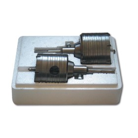 JOBI KORONA / FREZ DO MURU ZESTAW 65 + 80mm UCHWYT SDS